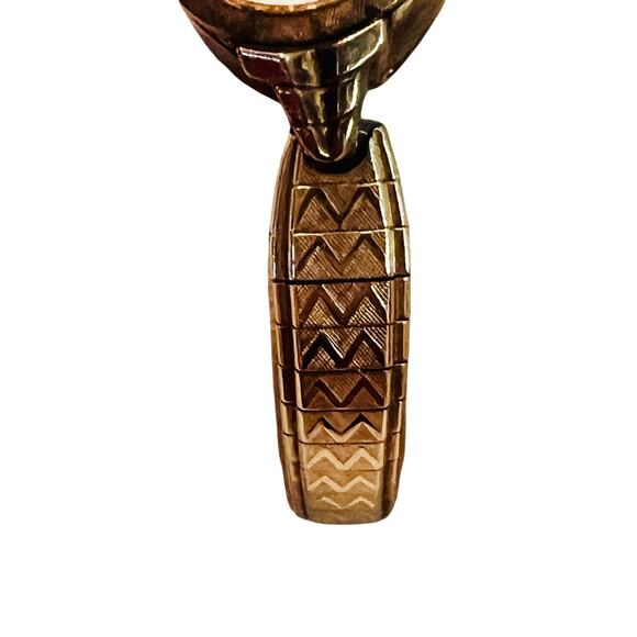 Vintage Longines Ladies Art Deco Wristwatch – Gold Tone Bracelet w/ Safety Chain - Picture 5 of 9